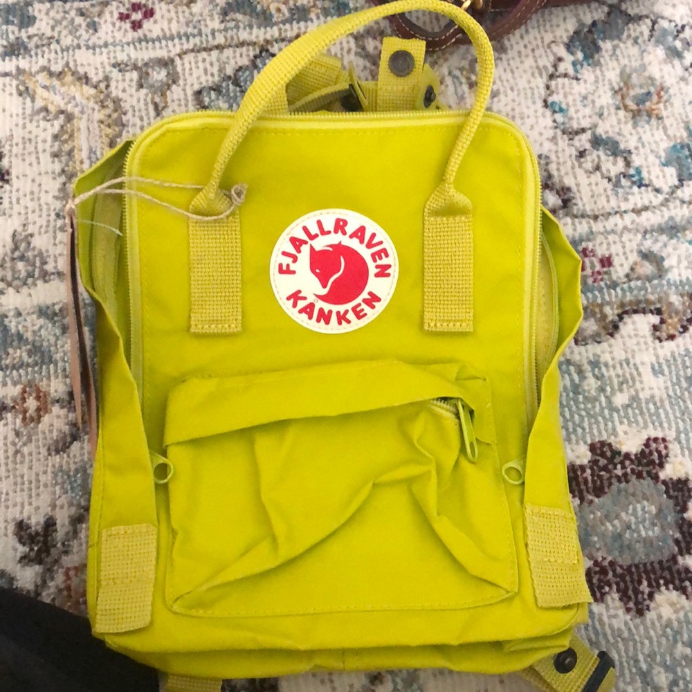 Fjallraven kanken small green backpack